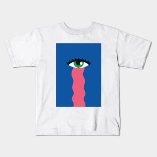Crying eye Kids T-Shirt